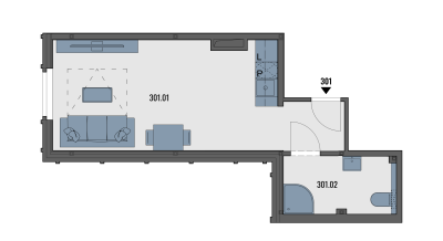 Accommodation unit B301
