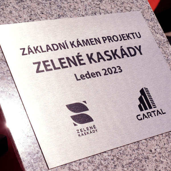 Закладка первого камня проекта Zelené kaskády