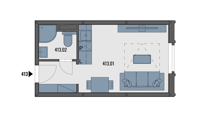 Accommodation unit B413