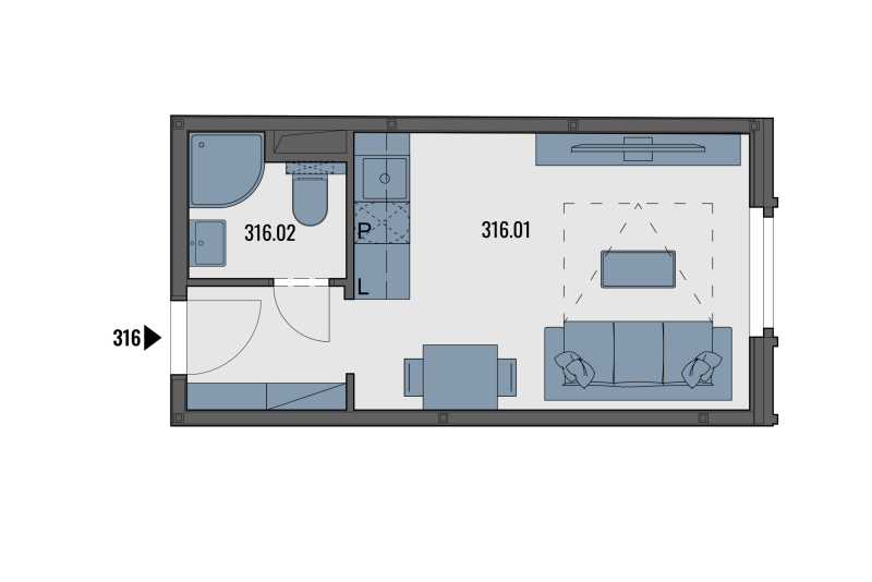 Accommodation unit B316