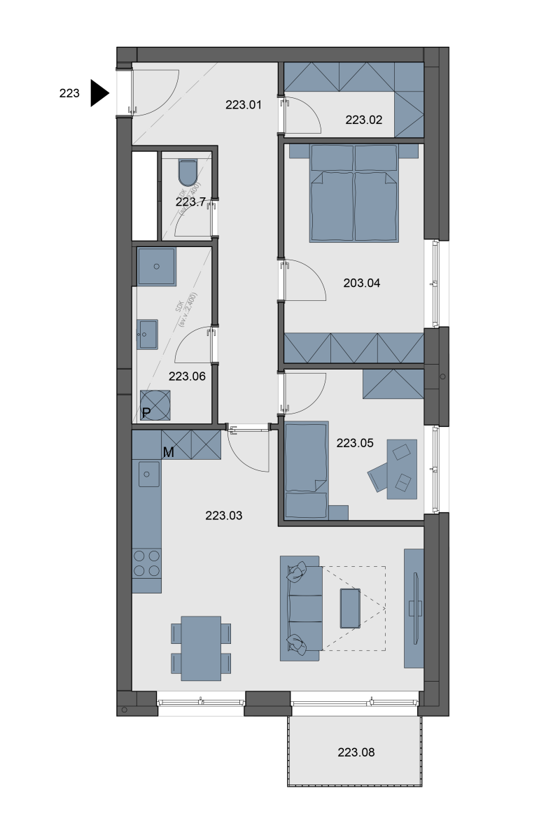 Apartment 223