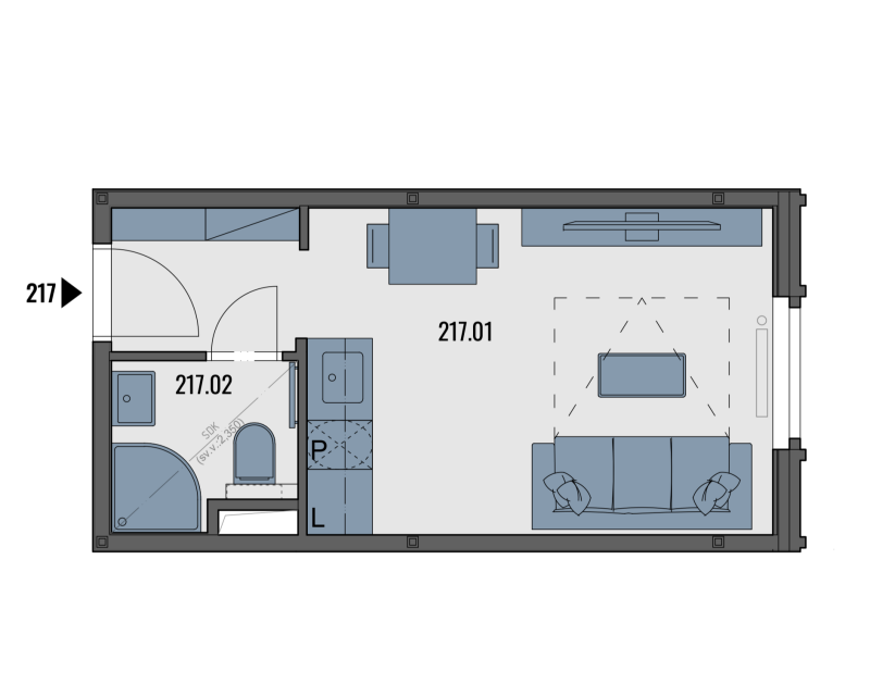 Accommodation unit B217