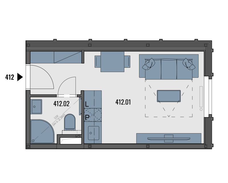 Accommodation unit B412