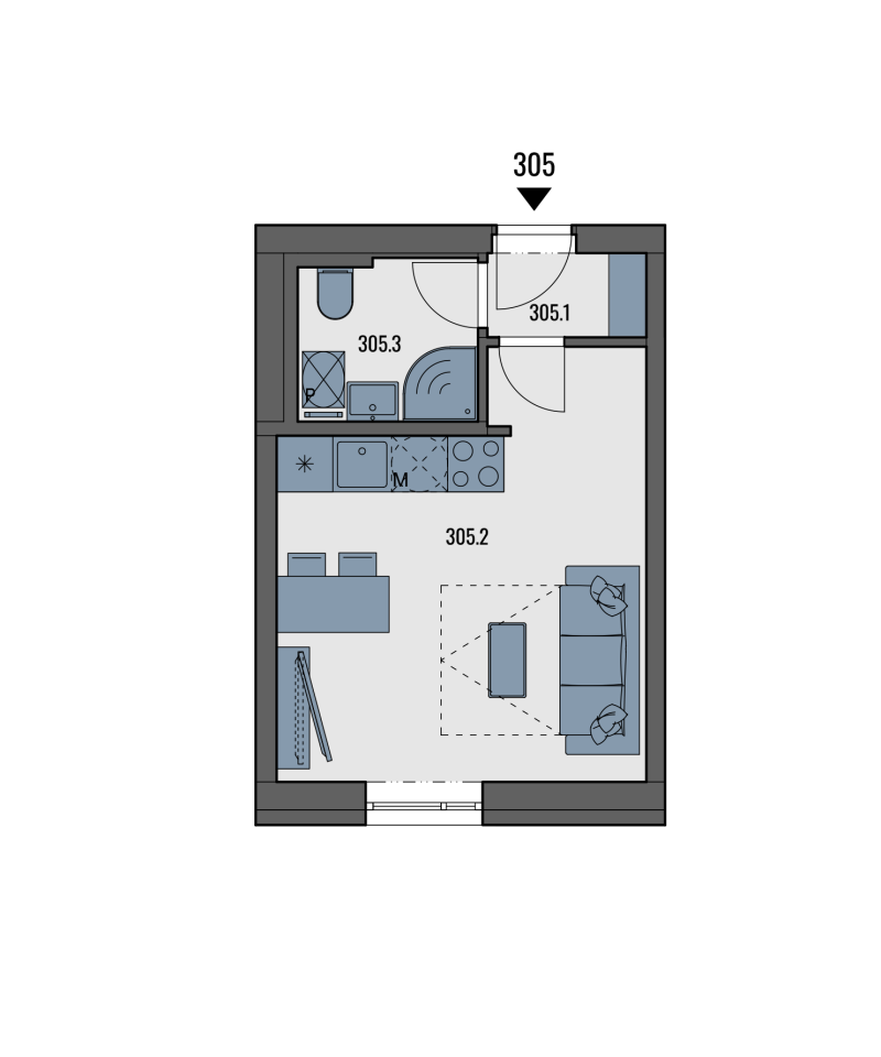 Accommodation unit 305